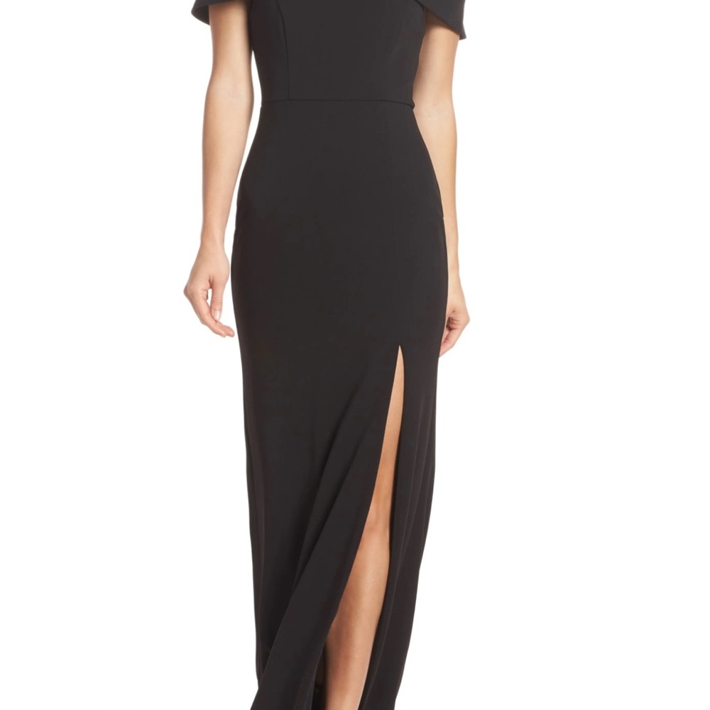 Lulus off the shoulder Mermaid Black Gown